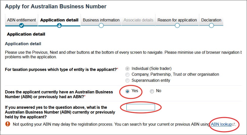 Apply for an australian business number