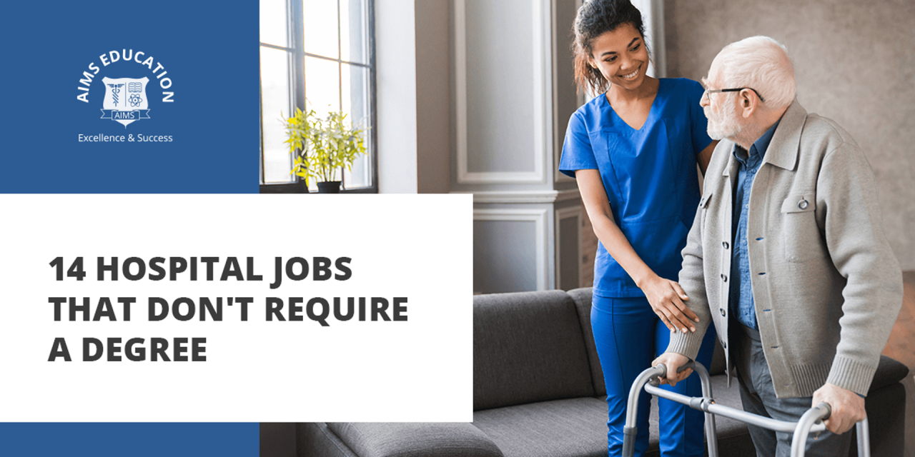 Medical jobs that don't require an associate's degree