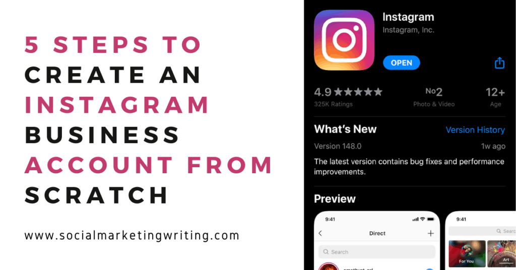 How do i create an instagram business account