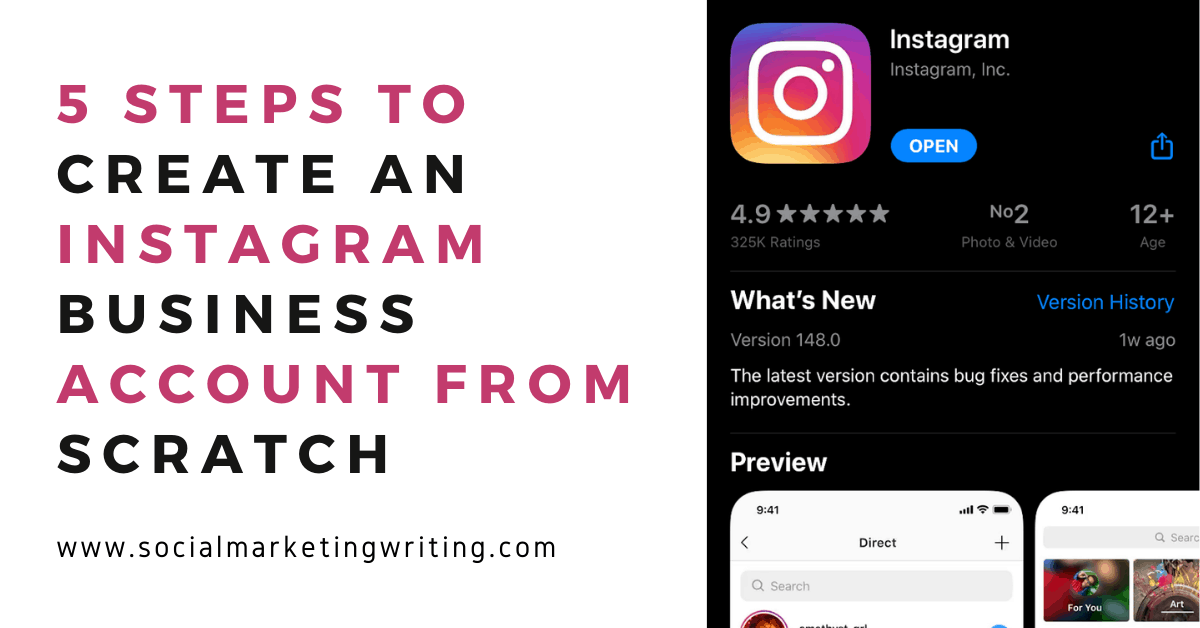 Creating an instagram business