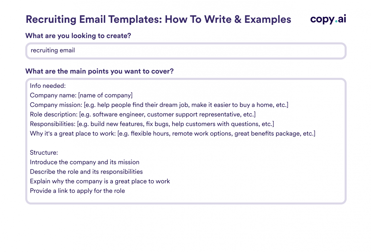 Emailing an employer for a job