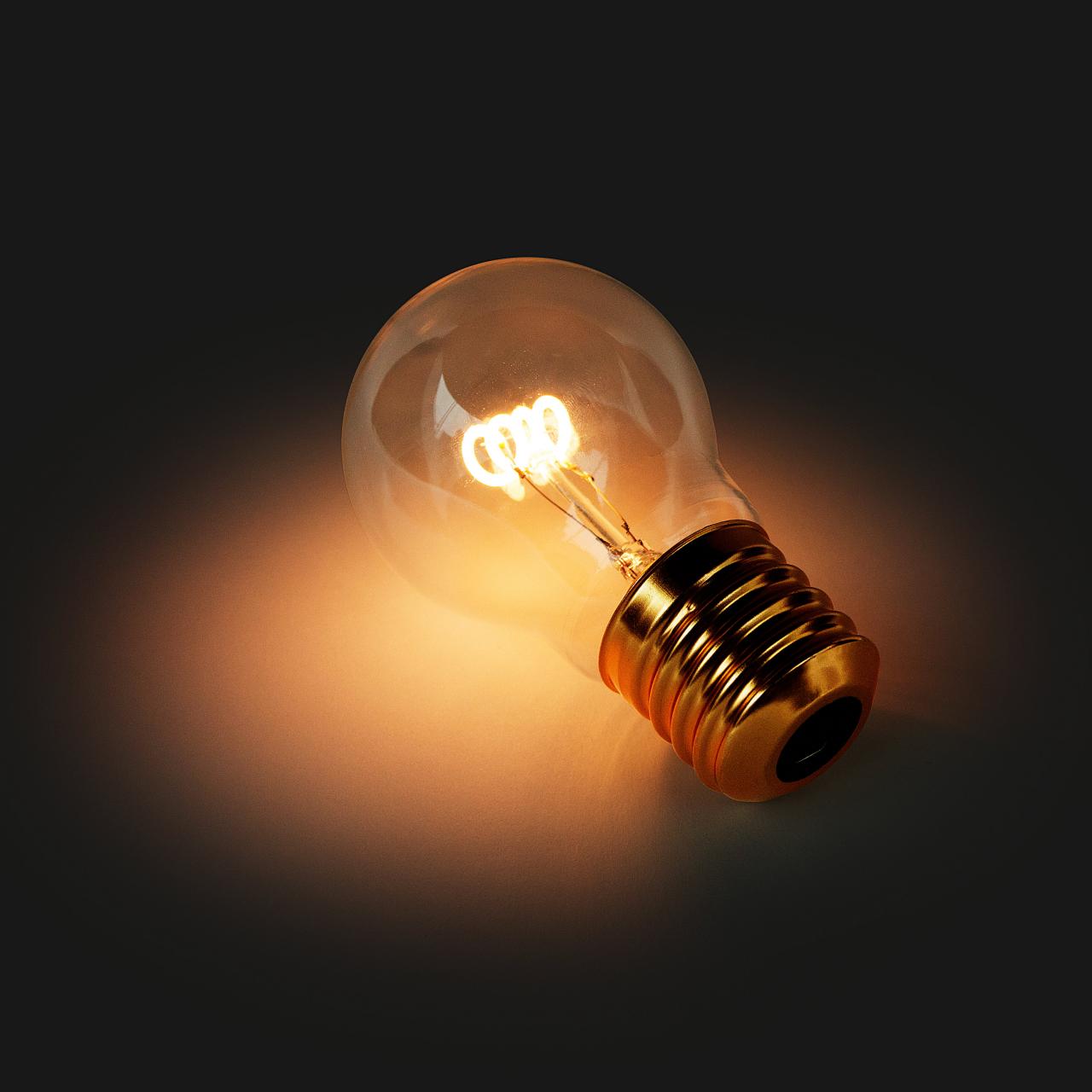 An electric filament bulb can be worked from