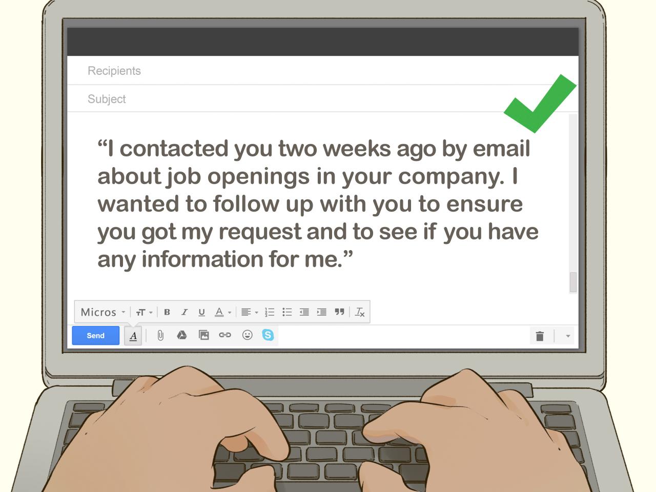 How to write an email for a job vacancy