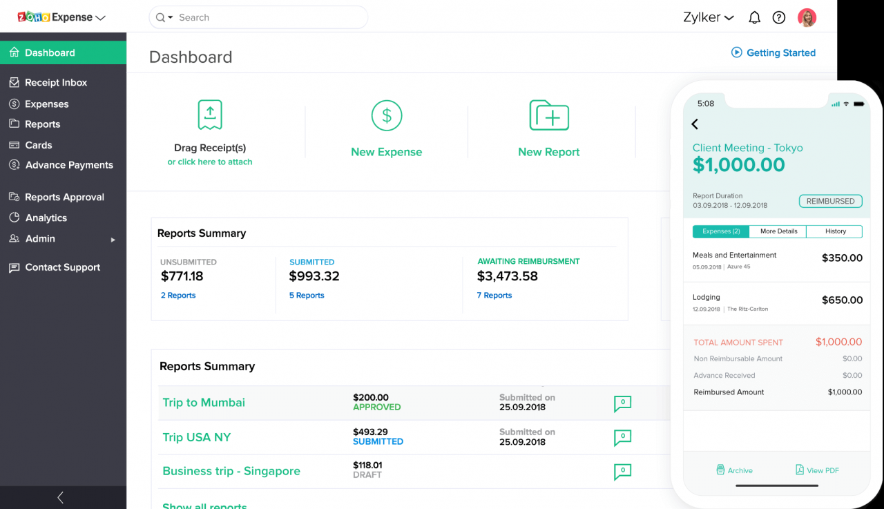 An app to track your business expenses free