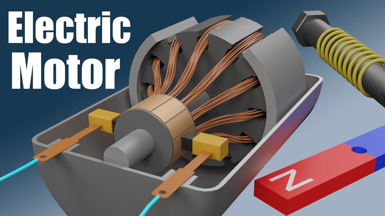 An electric motor is a device that works by