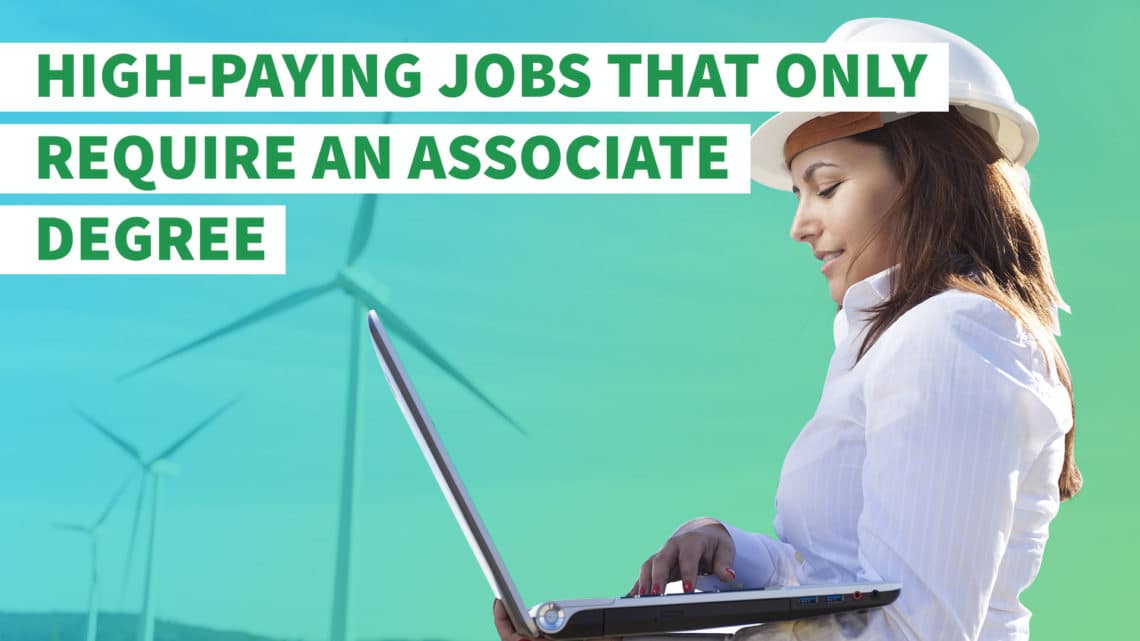 High salary jobs with an associate's degree