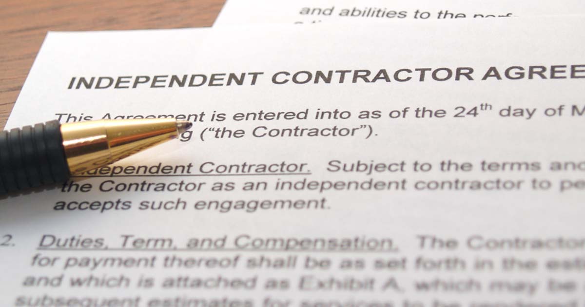 Am i authorized to work as an independent contractor