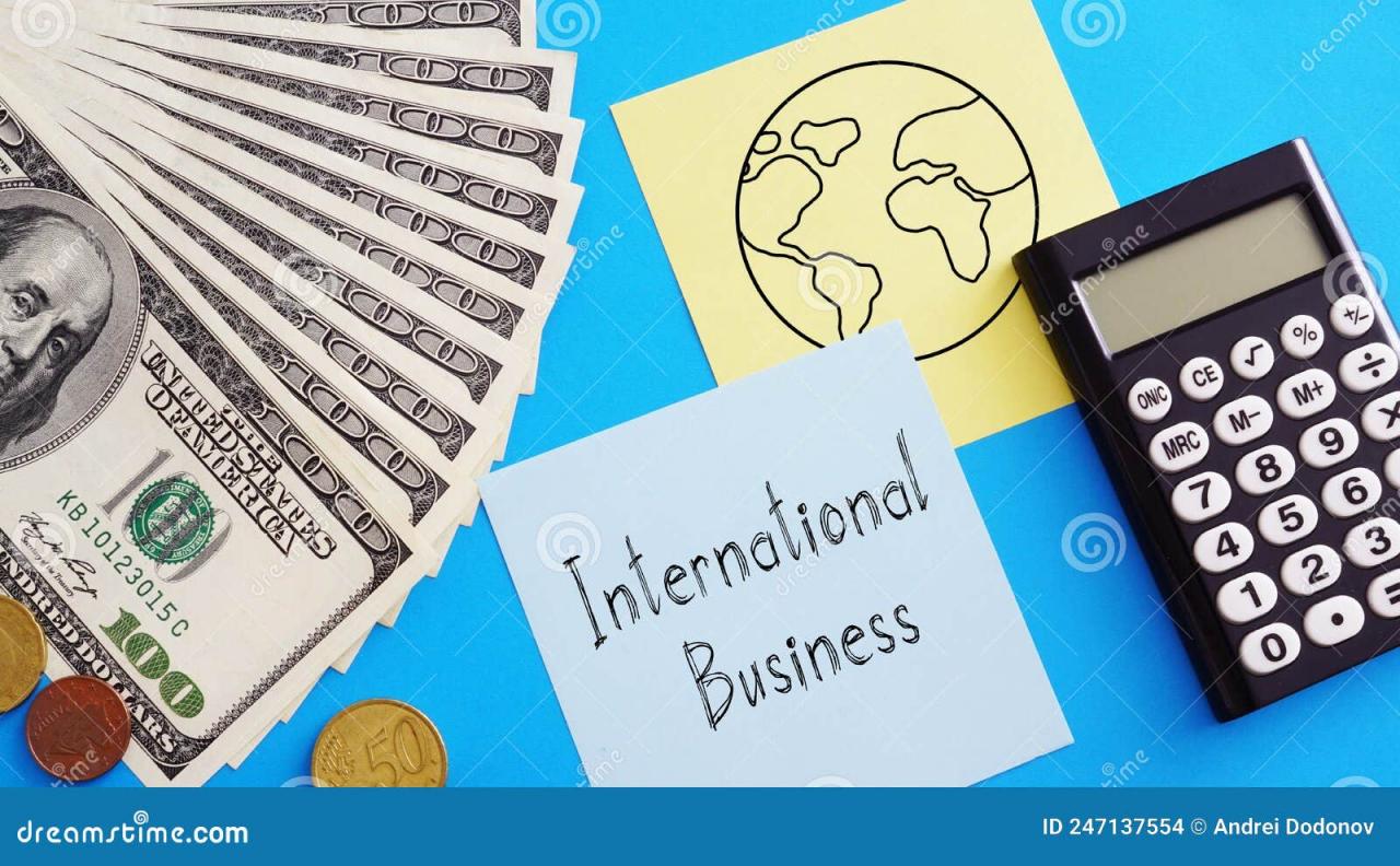 According to the text an international business is