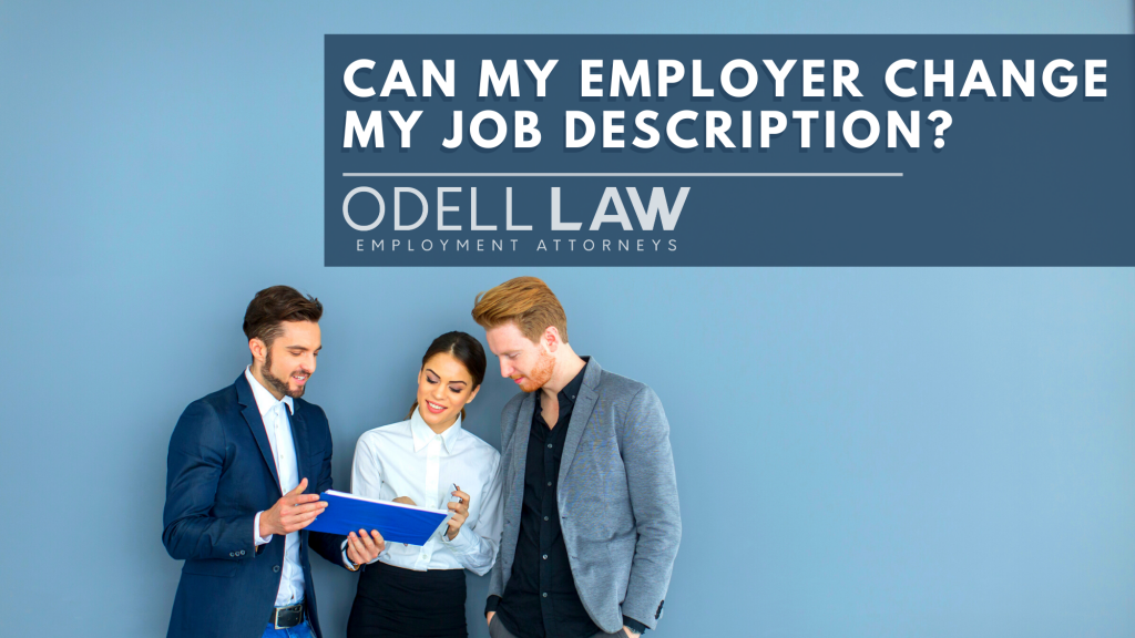 Can an employer change your job description canada