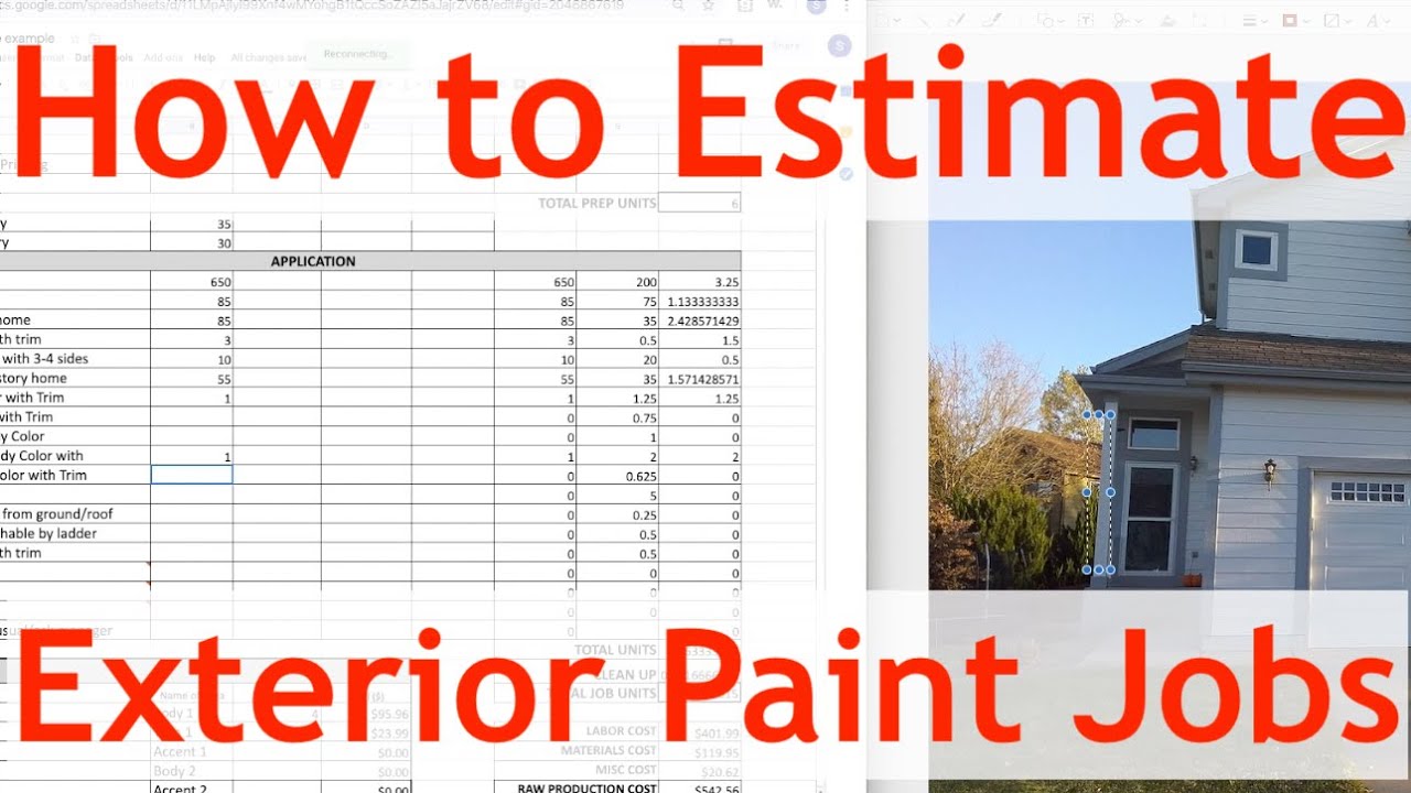 How to estimate an exterior paint job
