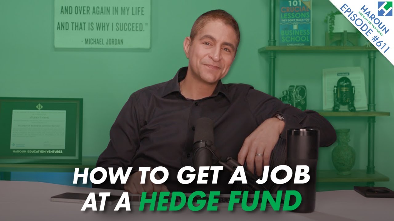 How to get an entry level hedge fund job