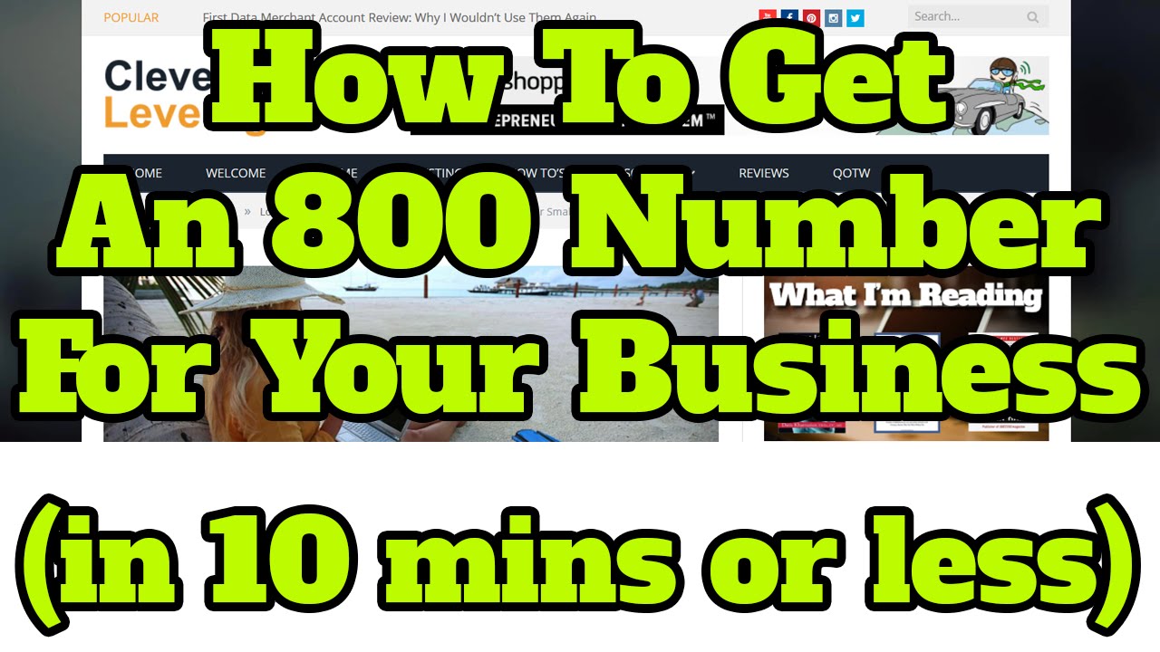 Getting an 800 number for my business