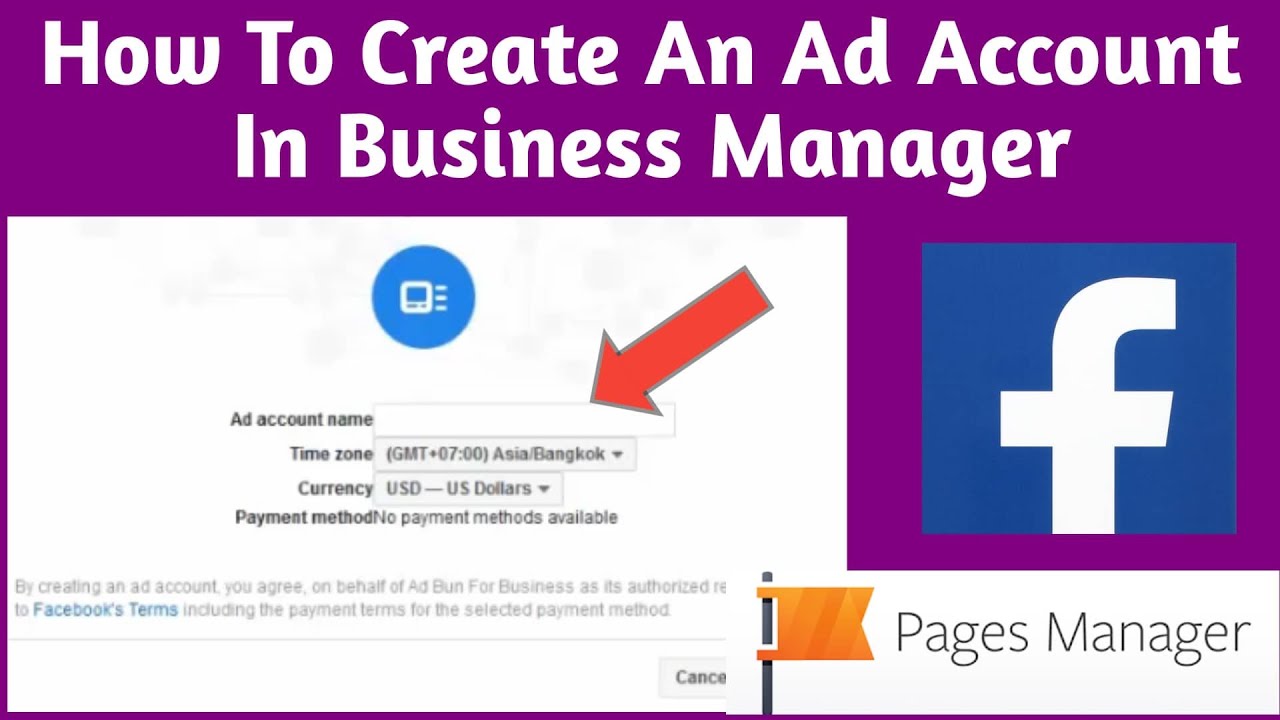 Adding an ad account to business manager