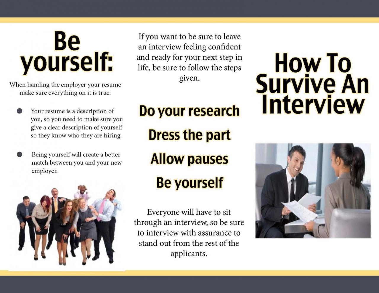 How to survive an interview and get the job