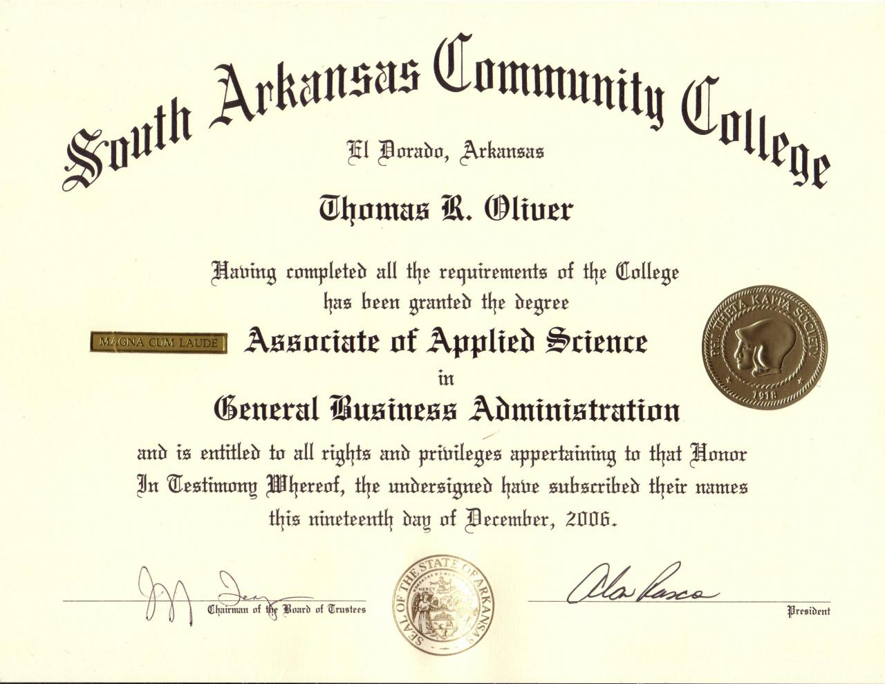 How to get an associates degree in business administration