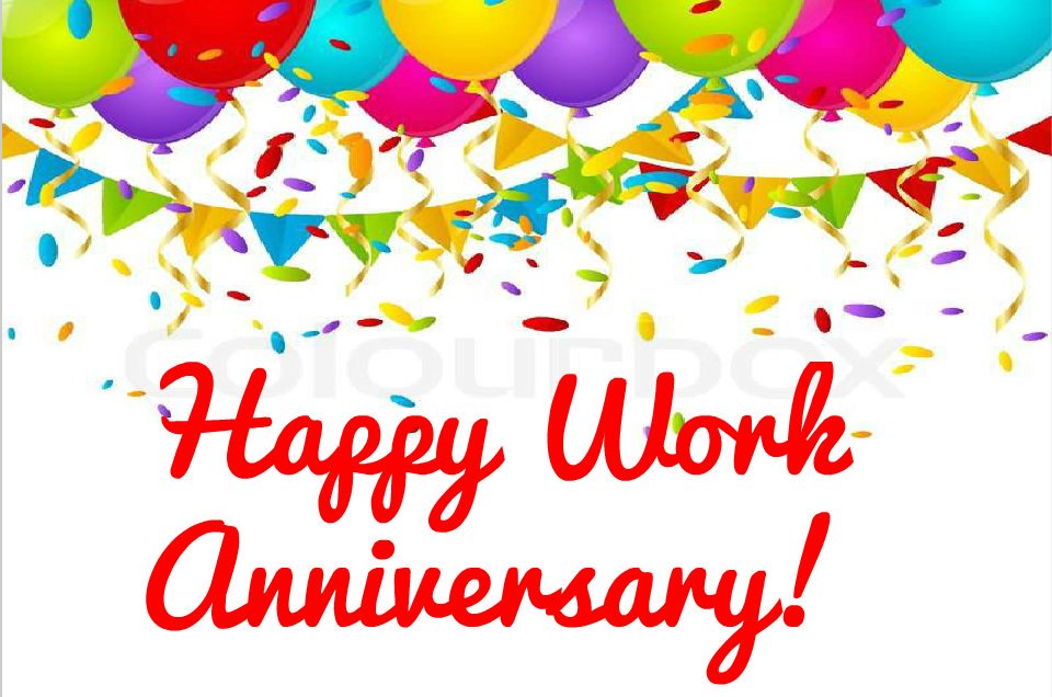 Congratulating an employee on work anniversary